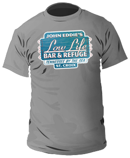 Mens Grey Low Life Tee